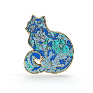 Pinets® Pinets bedž plava mačka metalni pin