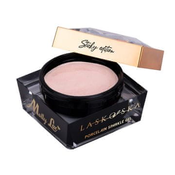 MollyLac Porculanski svjetlucavi gel Sticky Edition Laskovska Light Nude 50 g