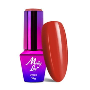 MollyLac Elite Women br. 42 Crimson Hybrid LED/UV gel lak 10 g
