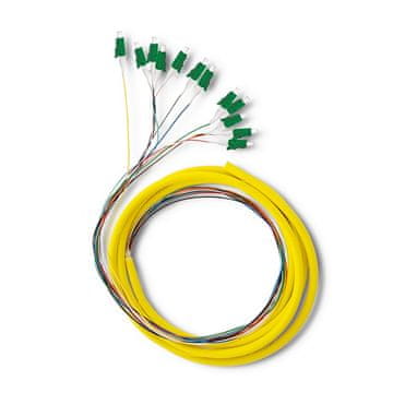 Qoltec Qoltec 12 x pigtail svjetlovodni LC/APC | Single mode | G657A2 | 2m
