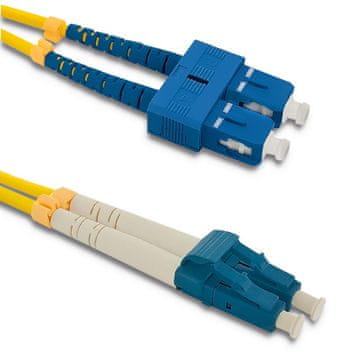 Qoltec Qoltec Patchcord optički kabel SC/UPC - LC/UPC | Singlemode | 9/125 | G652D | Duplex | 2m