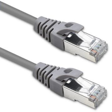 Qoltec Kabel Patchcord FTP | CAT5e | 2 x RJ-45 | 2 m | Velika brzina | Zlatni | Ekranowany