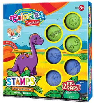 Colorino Colorino creative set štambilja dino 6 komada