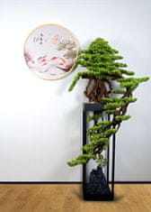 Bondek Azijska slika u drvenom okviru promjera 60 cm – Koi