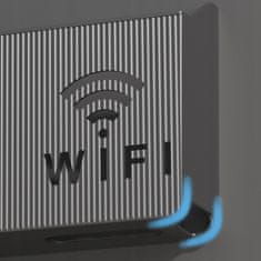 3 Sprouts ZIDNA POLICA ZA WIFI ROUTER PREKIDAČ Crna