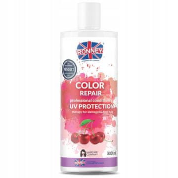 Ronney Color Repair balzam za obojanu kosu s mirisom trešnje i UV zaštitom 300 ml