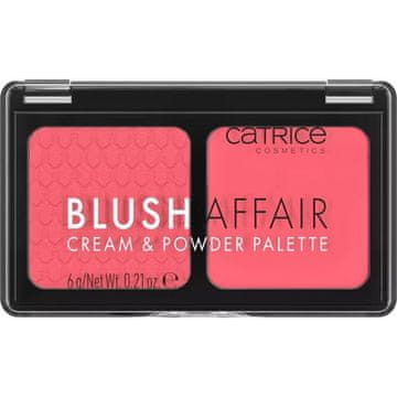Catrice Catrice Blush affair paletka rumenila u puderu i kremi 010 Stunning Strawberry 6g