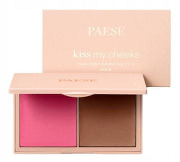 Paese Kiss My Cheeks paleta za konturiranje lica s efektom hladnog sjaja 15 g