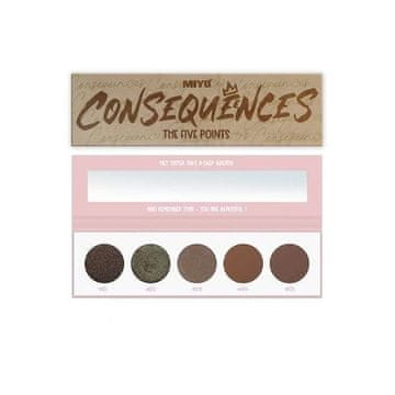 Miyo five points palette paletka sjenila za oči 15 consequences 6,5g