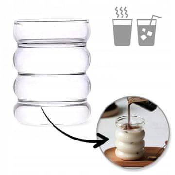 eCarla čaša za latte long kavu i gazirana pića 320 ml SZK37POJ