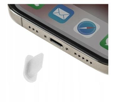 Čep za utičnicu za punjenje za iPhone/AirPods, bijeli