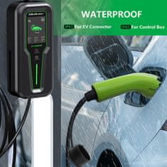 Qoltec Qoltec prijenosni punjač za električni automobil EV s regulacijom 2w1 Typ2 | 3.5kW | 230V | LCD | Prijenosni | Wallbox | 5m