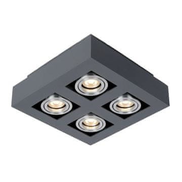 Italux Stropna lampa Casemiro IT8002S4-BK/AL Italux