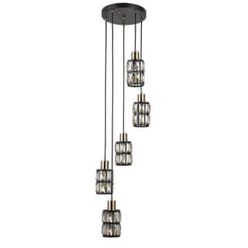 Italux Viseća lampa MENFI PND-44236-5-BK-GD Italux