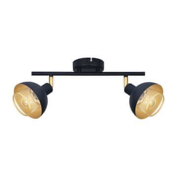 Italux Reflektor spot SAVIO SPL-27357-2-BK-GD Italux