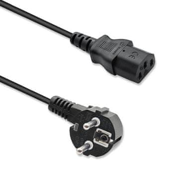 Qoltec Qoltec kabel za napajanje IEC C13/SCHUKO | 3x0.75mm² | 1.4m