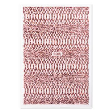 Allepaznokcie Naljepnice za nokte tanke samoljepljive opalescentne zmijske kože Snake Skin roze