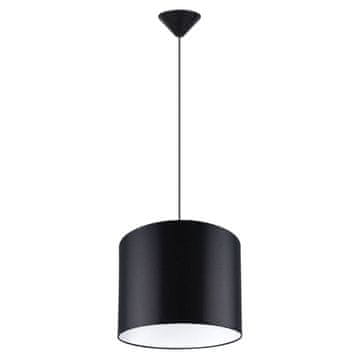 Okrugla crna viseća svjetiljka Ø30 cm NOVA 1xE27 15W SL.1405 Sollux Lighting