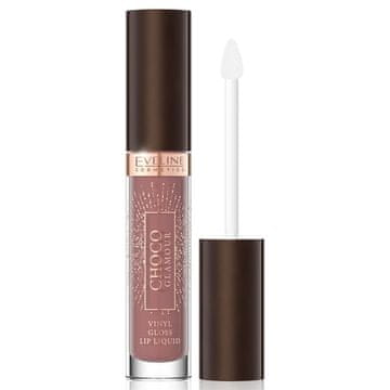 EVELINE Choco Glamour tekući vinilni ruž za usne u nijansi 03 Toffee Chocolate 4,5 ml