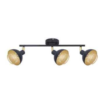 Italux Reflektorska spot lampa SAVIO SPL-27357-3-BK-GD Italux