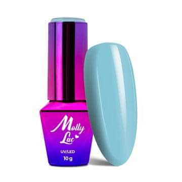 MollyLac LED/UV gel lak hibridni Fancy Fashion br. 338 plava vrećica 10 g