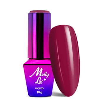 MollyLac Hearts & Kisses br. 194 Rowanberry Coral hibridni LED/UV gel lak 10 g