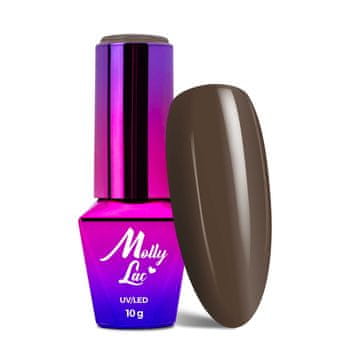 MollyLac Hibridni LED/UV gel lak Choco Dreams br. 356 Brownie 10 g