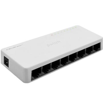Qoltec Qoltec SWITCH Mrežni prekidač 8 x RJ45 priključaka | 100Mbps | Fast Ethernet | LAN