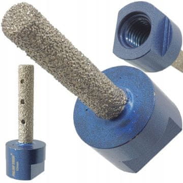 FALON-TECH Frez dijamantni za brušenje gresa, granita, kamena i keramike, prstasti, 10mm