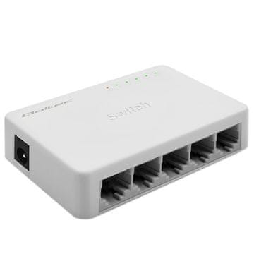 Qoltec Qoltec SWITCH Mrežni prekidač 5 x RJ45 port | 1000Mbps | Fast Ethernet | LAN