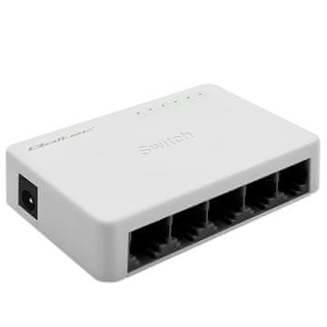 Qoltec Qoltec SWITCH mrežni prekidač 5 x RJ45 port | 100Mbps | Fast Ethernet | LAN