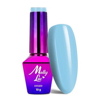 MollyLac Dobrodošli na Ibizu br. 114 Sea Wave hibridni LED/UV gel lak 10 g