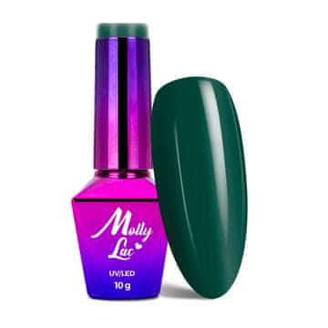 MollyLac Rest & Relax br. 91 tamnozeleni hibridni LED/UV gel lak 10 g
