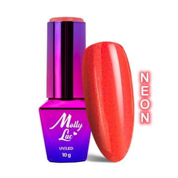 MollyLac Glowing Time LED/UV gel lak br. 230 Blush crush Neon 10 g