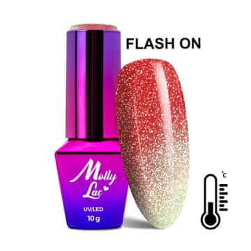 MollyLac LED/UV gel lak hibridni lak termo bljeskajuća svjetla br. 691 Strangelove 10 g
