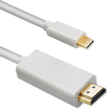 Qoltec USB 3.1 tip C muški / HDMI A muški kabel | 4K | Alternativni način rada | 1 m