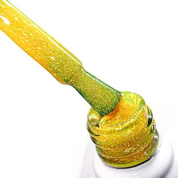 Hibridni LED/UV gel lak Treperavi Neonski br. 640 Endless Sun hema/Di-hema Free 8g