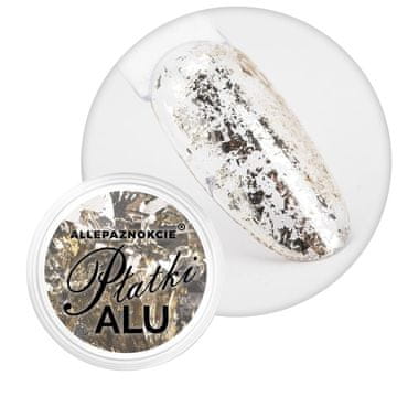 Allepaznokcie Metalna prašina za nokte Alu Flakes 0,2 g br. 9