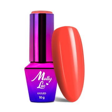 MollyLac LED/UV gel lak Bubble Tea br. 134 Redvolution 10 g