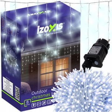Izoksis Vanjska božićna lampica zavjesa 500 LED hladno bijela 8 funkcija 22,5m