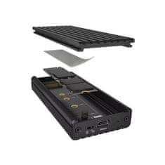 IcyBox IB-1917M-C32a kućište za 1x M.2 NVMe SSD s USB-C 3.2 Gen 2x2 do 20 Gbit/s