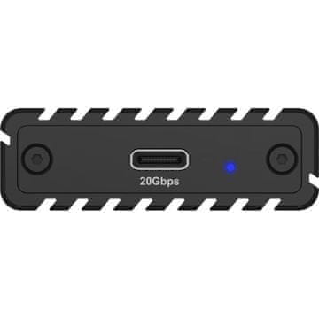 IcyBox Kućište IB-1917M-C32a za 1x M.2 NVMe SSD s USB-C 3.2 Gen 2x2 do 20 Gbit/s