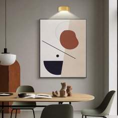 Home & You Magnetna LED svjetiljka s daljinskim upravljačem, dekorativna rasvjeta za slike i zid | ARTIONIC, zlatna