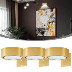 Home & You Magnetna LED svjetiljka s daljinskim upravljačem, dekorativna rasvjeta za slike i zid | ARTIONIC, zlatna