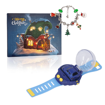 JOJOY® Set za izradu narukvica i božićni adventni kalendar + RC auto na narukvici, 3+ | ADVENTZI