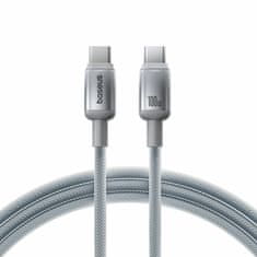 BASEUS kabel USB C-C 1m 100W 20V 5A Discolor pleteni sivi E0420702
