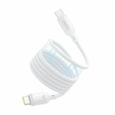 BASEUS kabel USB C-C 1m 240W PicoGo magnetski silikonski bijeli P10376800211-00
