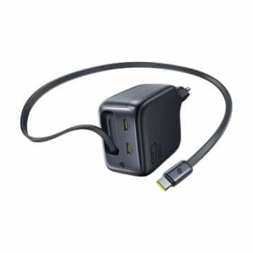 BASEUS punjač 67W USB TipC GaN QC PD s kabelom crni E0121E00