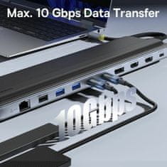 BASEUS priključna stanica USB 3.2 TipC 12v1 EliteJoy siva B0114200
