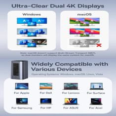 BASEUS priključna stanica USB 3.2 TipC 12v1 tower siva B00568103813-00
